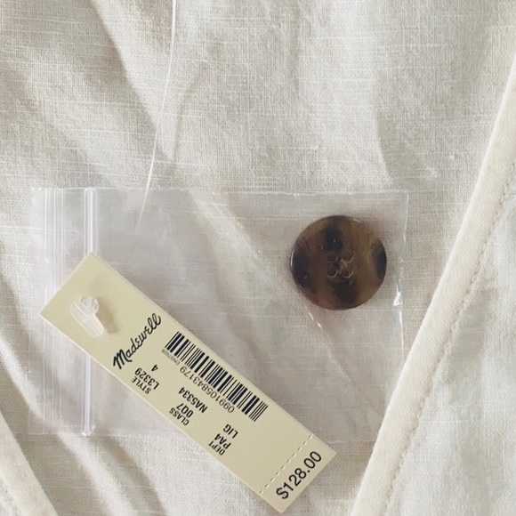 Madewell Button-Waist Wrap Midi Dress - Picture 12 of 16